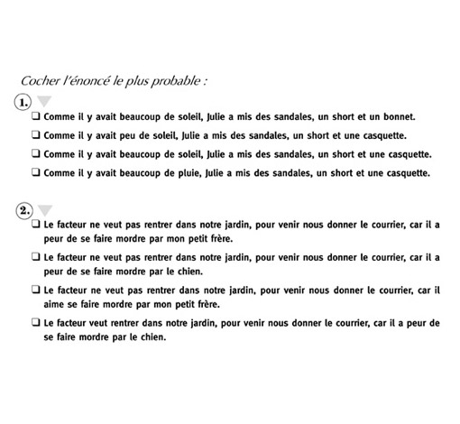 Image de 300 exercices de compréhension d'inférences logique et pragmatique et de chaînes causales, produit d'Ortho Édition