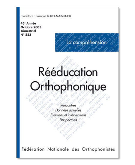 Image principale de N° 223 - La compréhension (pdf)