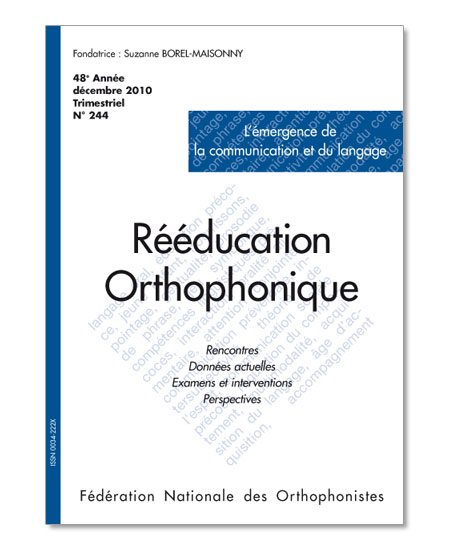 Image principale de N° 244 - L'émergence de la communication et du langage