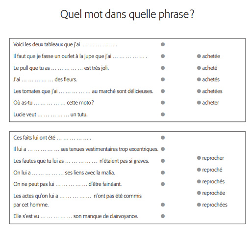 Image sur le produit Les participes pass&eacute;s