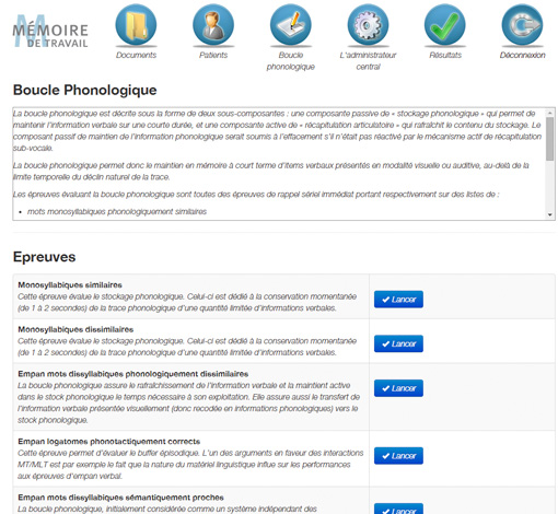 Image sur le produit Mémoire de Travail