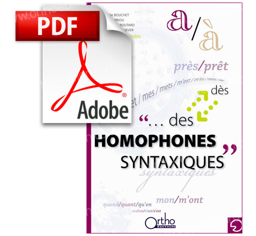 Image principale de Des Homophones Syntaxiques (pdf)
