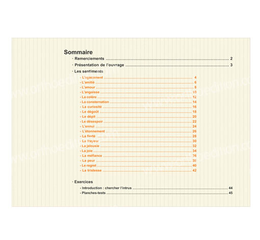 Image sur le produit &Eacute;motions & Sentiments