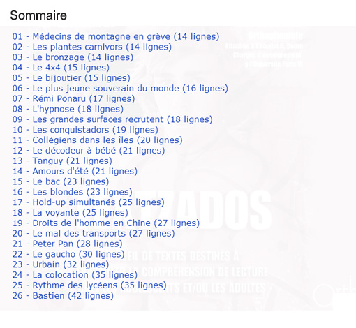 Image sur le produit Textzados (pdf)