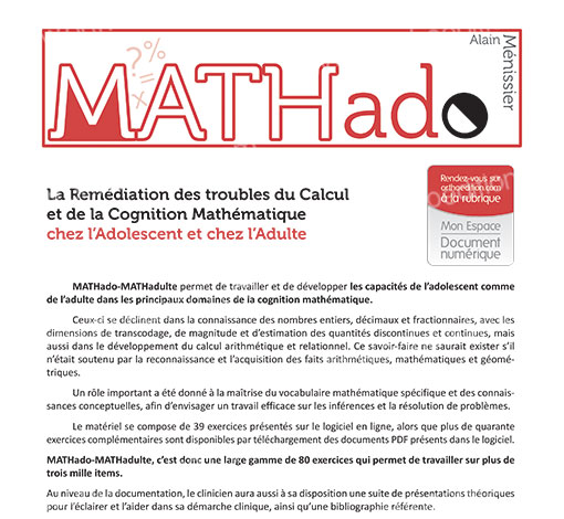 Image principale de MATHado