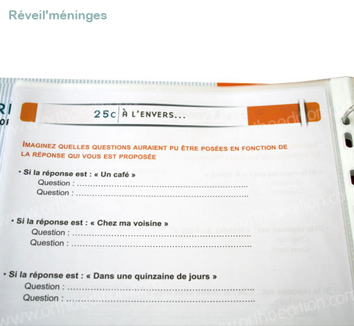 Image sur le produit REFLEXION FAITE ET REVEIL'MENINGES