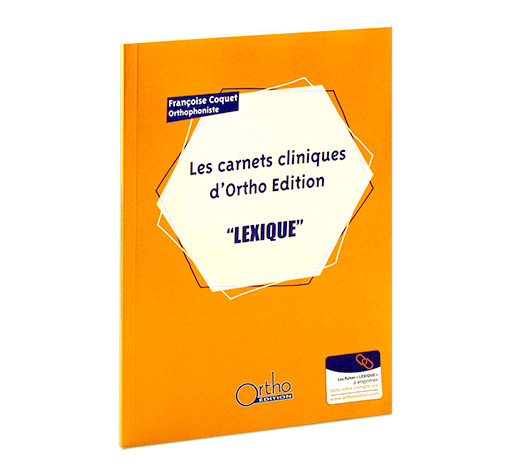 Image principale de Lexique (Les carnets cliniques d’Ortho Edition) 