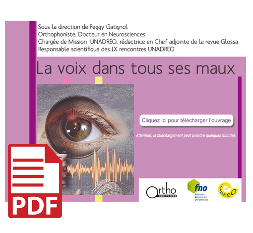 Image principale de La voix dans tous ses maux : Actes 2009 (pdf)