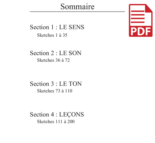 Image de 200 sketchs (pdf), produit d'Ortho Édition