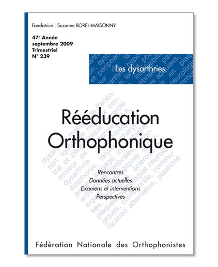 Image du produit N&deg;239 - Les dysarthries