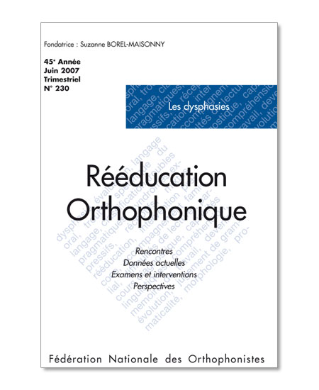 Image du produit N° 230 - Les Dysphasies