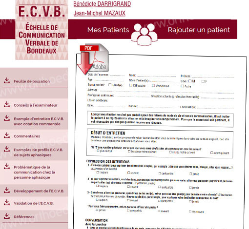 Image de ECVB, produit d'Ortho Édition