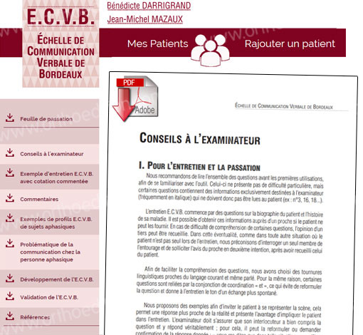 Image de ECVB, produit d'Ortho Édition