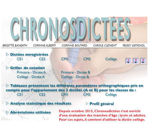 Image de Chronosdictées, produit d'Ortho Édition