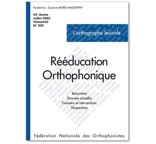 Image du produit N° 222 - L'orthographe lexicale