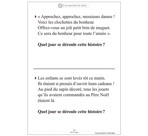 Image de Tout le temps (pdf), produit d'Ortho Édition