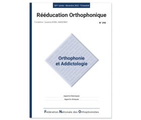 Image du produit N° 292 - Orthophonie et Addictologie