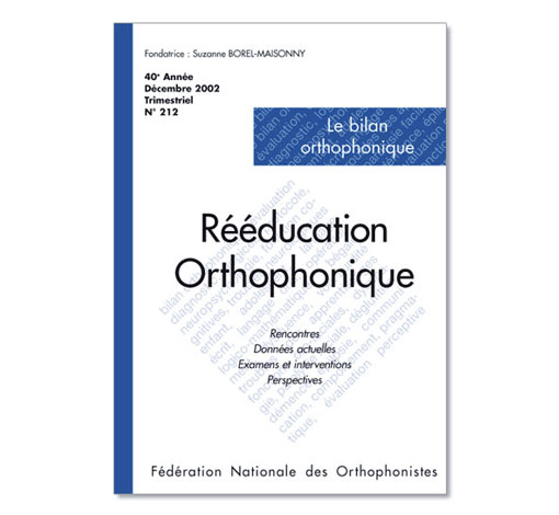 Image du produit N&deg;212 - Le bilan orthophonique