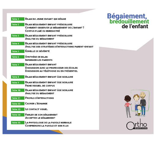 Image de Bégaiement, bredouillement de l'enfant - De la théorie à la pratique clinique, produit d'Ortho Édition