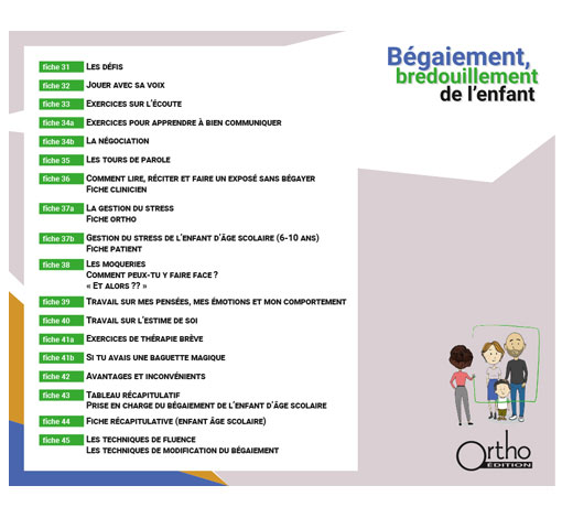 Image de Bégaiement, bredouillement de l'enfant - De la théorie à la pratique clinique, produit d'Ortho Édition