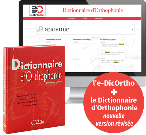 Image du produit Dictionnaire d'Orthophonie*