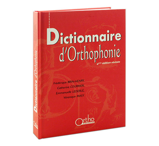 Image de Dictionnaire d'Orthophonie*, produit d'Ortho Édition
