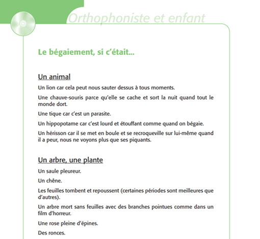 Image de Le bégaiement de l'enfant (pdf), produit d'Ortho Édition