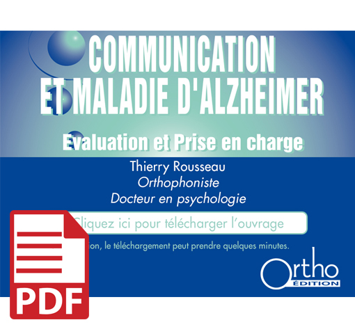 Image du produit Communication et maladie d'Alzheimer (pdf)
