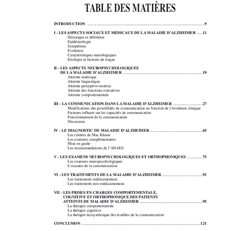 Image de Communication et maladie d'Alzheimer (pdf), produit d'Ortho Édition