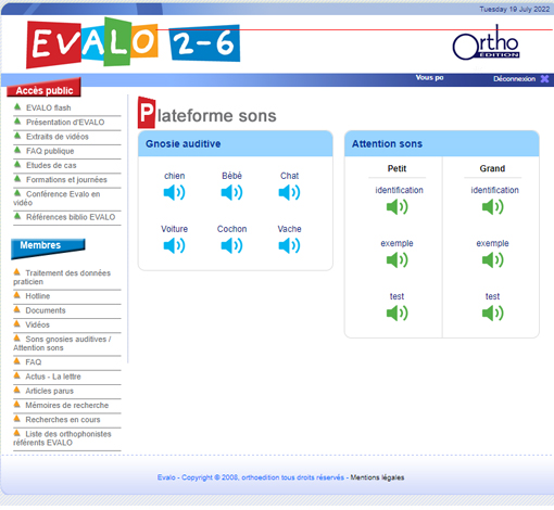 Image de EVALO 2-6 - licence supplémentaire, produit d'Ortho Édition