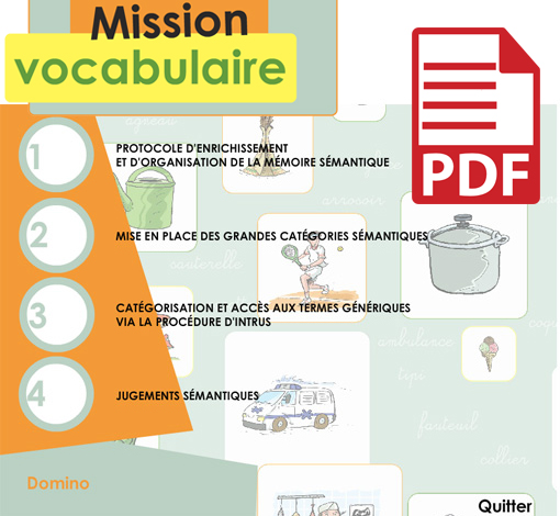 Image du produit Mission Vocabulaire (pdf)