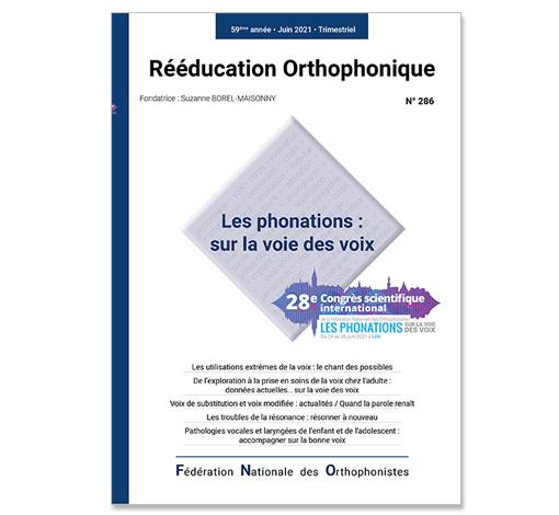 Image du produit N° 286 - Les phonations : sur la voie des voix