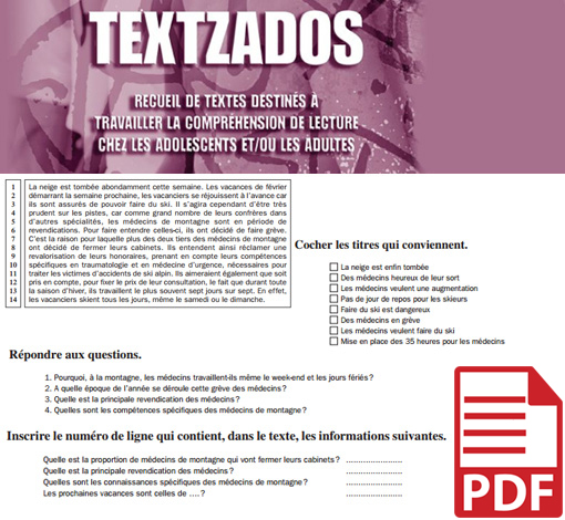 Image du produit Textzados (pdf)