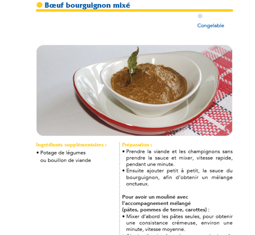 Image sur le produit Mixé ou entier, le même repas pour toute la famille (pdf)