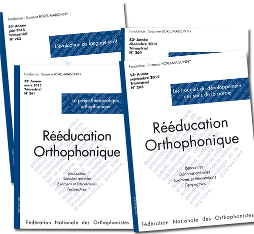 revue rééducation orthophonique